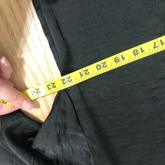 Asos High Los Black Blocked Sleeve Top Sz 8 - Picture 8 of 9